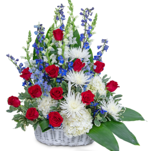 Freedom Tribute Basket Arrangement