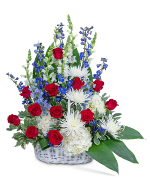 Freedom Tribute Basket Arrangement