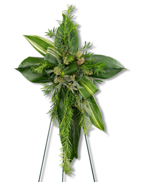 Natural Cross Standing Spray