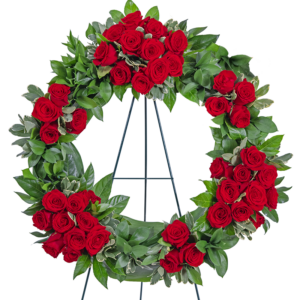 Serene Sanctuary Wreath Standing Spray